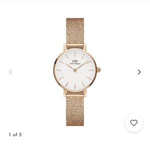 Daniel Wellington petite pressed Melrose watch in rose gold